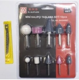 Resim Bhd 10 Parça Mini Kalıpçı Taşlama Seti Uç Vızvız Seti 