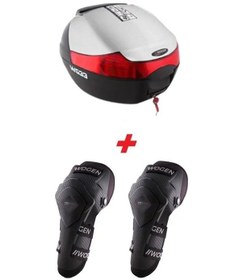 Resim Wogen Wg33 Karbon Arka Çanta 33 L Premium Beyaz + Karbon Dizlik Beyaz 