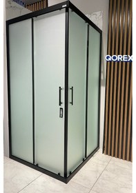 Resim Ustaduş - Qorex Marka - 6 Mm Satina Özel Temper Cam Duşakabin H:190 Özel Seri Krom Aksesuar. Diğer 