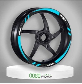 Resim Tvs Wego 110 2012-2022 Uyumlu Mavi 1 Set Jant Şeridi 