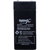 Resim Lightex Lt-450 4v 5ah Bakımsız Işıldak Aküsü 