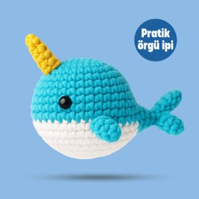 Resim Genel Markalar Balina Tığ Kiti Yeni Başlayanlar İçin Videolu Amigurumi Örgü Oyuncak Seti- Pratik Örgü İp 