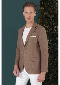 Resim Efor C 660 Slim Fit Bej Spor Ceket Bej 