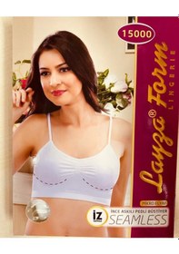 Resim Layza Form İnce Askılı Pedli Büstiyer BEYAZ 