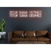 Resim Twins Led 35 Lik Bana Yetmez 70 Lik Sana Değmez Yazılı Neon Tabela Kırmızı Model:model:18033366 Kırmızı 