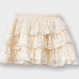 Resim Defacto Kız Bebek Beli Lastikli Dantel Etek G1350a525auer134 Ekru 