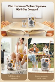 Resim Divoom Spark Pro Çift Karaoke Mikrofonlu 80 W Bluetooth Hoparlör 