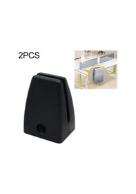 Resim Sones 2 Adet Uzay Alüminyum Alaşımlı Masa Ekran Kelepçeleri Ekran Baffle Siyah 