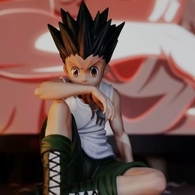 Resim Anime Tarzı Oturan Figür PVC Koleksiyonluk - Canlı Karışık Renkler, Dayanıklı Araba ve Ev Ofisi Dekoru, Sevgililer Günü & Cadılar Bayramı için Mükemmel Hediye, Anime Oda Dekorasyonu, Sivri Saç Tasarımı, Detaylı İşçilik 