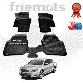 Resim Skoda Süper B 3D Paspas Havuzlu 2008-2015 Arası Siyah N11.22499 