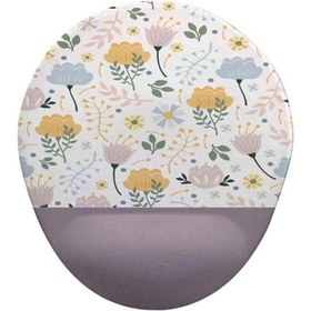 Resim Çiçekler3 Oval Bilek Destekli Mouse Pad Mousepad 