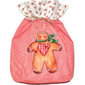 Resim By Nihalce Kırmızı Ginger Ekmek Torbası 