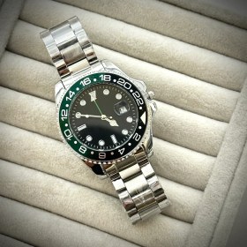 Resim Choppers Çelik Kordon Yeşil Siyah Bezel Erkek Kol Saati 42MM 