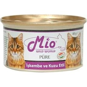 Resim Mio İşkembe ve Kuzu Etli Konserve Yetişkin Kedi Maması 85 G 