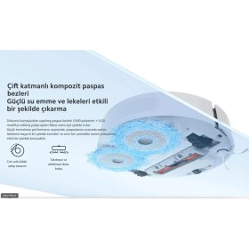 Resim Xiaomi Premium 3D Engellerden Kaçınma, Çift Ped Basınçlı Paspas Özelliği, Lazer ve Lds Lidar Tarama Çift Katmanlı Kompozit Paspas, Ultra Güç, Mi Home Uygulaması Robot Süpürge , Onerous Lambader hediye 
