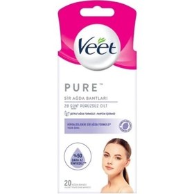Resim Veet Pure Ağda Bandı Yüz 20li 