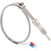 Resim Dianziye Endüstriyel Sıcaklık Sensörü - K Tipi Sıkıştırma Yaylı Termokuple, 0-400 C Aralığı, M12 Konnektör, 1 Metre Paslanmaz Çelik Sondaj 