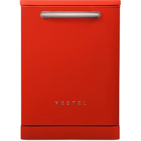Resim Vestel BM 5011 Retro Kırmızı Bulaşık Makinesi 