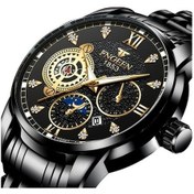 Resim Besthome1 Fngeen 2166 Erkek Kuvars Saat, Sporlu Renkli Beyaz Çelik, Çok Renkli İçi Boş Yüzey Çok Renkli 