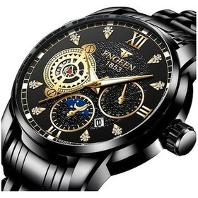 Resim Besthome1 Fngeen 2166 Erkek Kuvars Saat, Sporlu Renkli Beyaz Çelik, Çok Renkli İçi Boş Yüzey Çok Renkli 