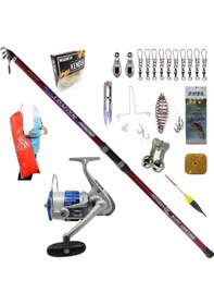 Resim Sea Power 5000 Remixon Strong 420cm 100-250gr Profesyonel Sazan Kıyı Olta Takımı Seti 