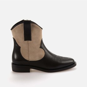 Resim Rouge Kadın Western Bot 2026 Siyah Süet 