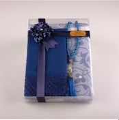 Resim Tesbih Seccade Şal Set (Lacivert) 