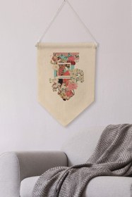 Resim Mutfak Duvar Dekoru, Pinterest Oda Dekoru, Sanat Serisi, Kanvas Flama Askılı Duvar Örtüsü NO:439 - Renkli - 7 / 21 x 30 