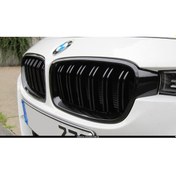 Resim Bmw F30 Ön Panjur Böbrek M3 F80 Model Piano Black Logosuz 