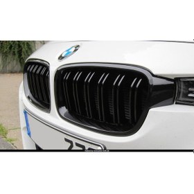 Resim Bmw F30 Ön Panjur Böbrek M3 F80 Model Piano Black Logosuz 