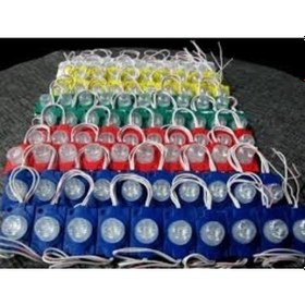 Resim 12 Volt 1.5 Watt Tek Mercekli Modül Led Sarı (Amber) -10 Adet- 