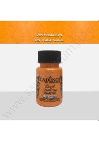 Resim Cadence Dora Simli Metalik Boya 50 Ml. 169 Parlak Turuncu 