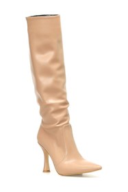 Resim Nine West SAVIO 3PR Krem Kadın Topuklu Çizme 