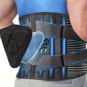 Resim Erkek ve Kadınlar için Solunabilir Alt Sırt Destekleyici, Ayarlanabilir Bel Destek Kemeri, El Yıkamalı, Güçsüz Bel Sarğı, Spor, Fitness, Egzersiz, Squat Destek 