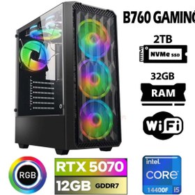 Resim Xaser Thunder X120 I5 14400F 32GB Ddr5 Ram 2tb M.2 Nvme SSD 12GB RTX5070 Masaüstü Oyuncu Bilgisayarı 