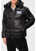 Resim EA7 Logolu Kapitoneli Regular Fit Kapüşonlu Şişme Mont Erkek MONT 6DPB71 PN2MZ 1200 Siyah 