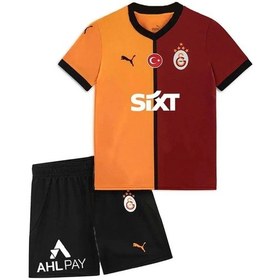 Resim Galatasaray Lisanslı 24-25 5 Yıldızlı İsim Yazılı Çocuk Forma Set Sarı - Kırmızı 