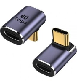 Resim Hype Store Doksan Derece Type-C Çevirici 40 Gbps 90 Derece Typec Çevirici 