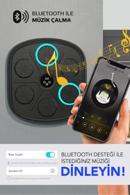 Resim Teknoloji Gelsin Boks Eğitim Makinesi Rgb Müzikli Bluetooth Hoparlör Genç Yetişkin Boks Egzersizi Eldiven Hediyeli 