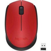 Resim Logitech M171 USB Kırmızı Kablosuz Mouse 