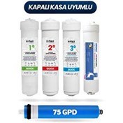 Resim H-MAX Quick 5'li Kapalı Kasa Su Arıtma Filtre Seti - 012 