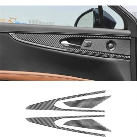 Resim Enigmatic Karbon Fiber Iç Kapı Paneli Döşeme Sticker Dekorasyonu (Yurt Dışından) 