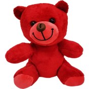 Resim Kırmızı Peluş Oyuncak Ayıcık 