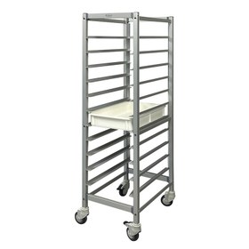 Resim Tribeca PDC-1011 Demonte Pizza Hamur Teknesi Taşıma Arabası, 11 Raflı, 62x48x177 cm 