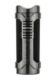 Resim Lubinski Cigar Sehpa Kapaklı Delicili Tek Torch Puro Çakmağı Gunmetal 