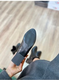 Resim Metal Topuk Detaylı Fermuarlı Kadın Bot - Siyah - 39 Krem 