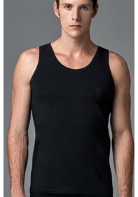 Resim Eros 11500 Compact Cotton 2Li Erkek Atlet Kutulu Siyah-Beyaz (445159619) 