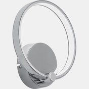 Resim Eglo Lasana Slim Çelik Yuvarlak Tekli Modern Ledli Aplik Krom 