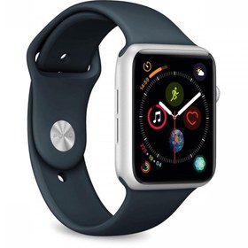 Resim Puro Apple Watch Silikon Kordon Lacivert - 42-44 Mm - S/m - M/l 