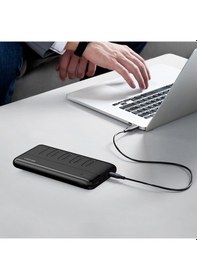 Resim Lenyes PX135P 10w 10000mah Led Işık Göstergeli Taşınabilir Powerbank Siyah 